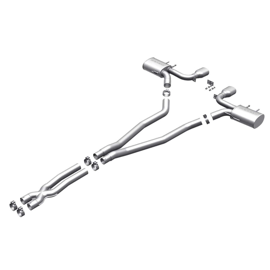 Large MagnaFlow Stainless Steel Performance Exhaust System Kit 15496