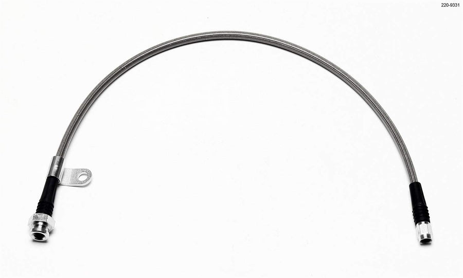 Wilwood FLEXLINE, 23in. OAL, M10x1 TO -3, W/BRACKET 220-9331