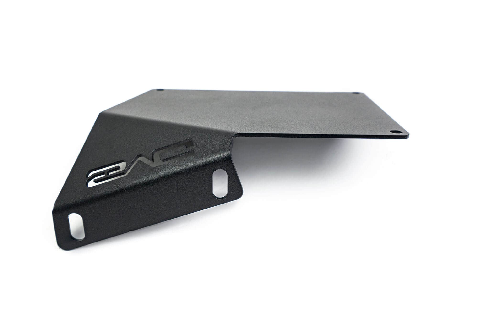 License Plate Relocation Bracket DV8 Offroad for 2021-2024 Ford Bronco | Compatible with The Factory Steel Modular Front Bumper | Side Mounted | Does Not Block Grille