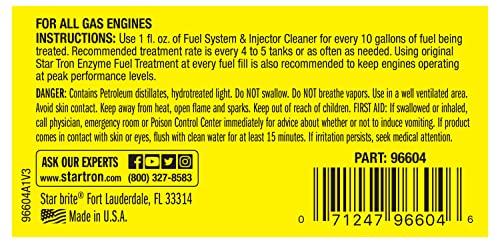 Star Tron 096604 Fuel System and Injector Cleaner - 4 oz. STAR BRITE