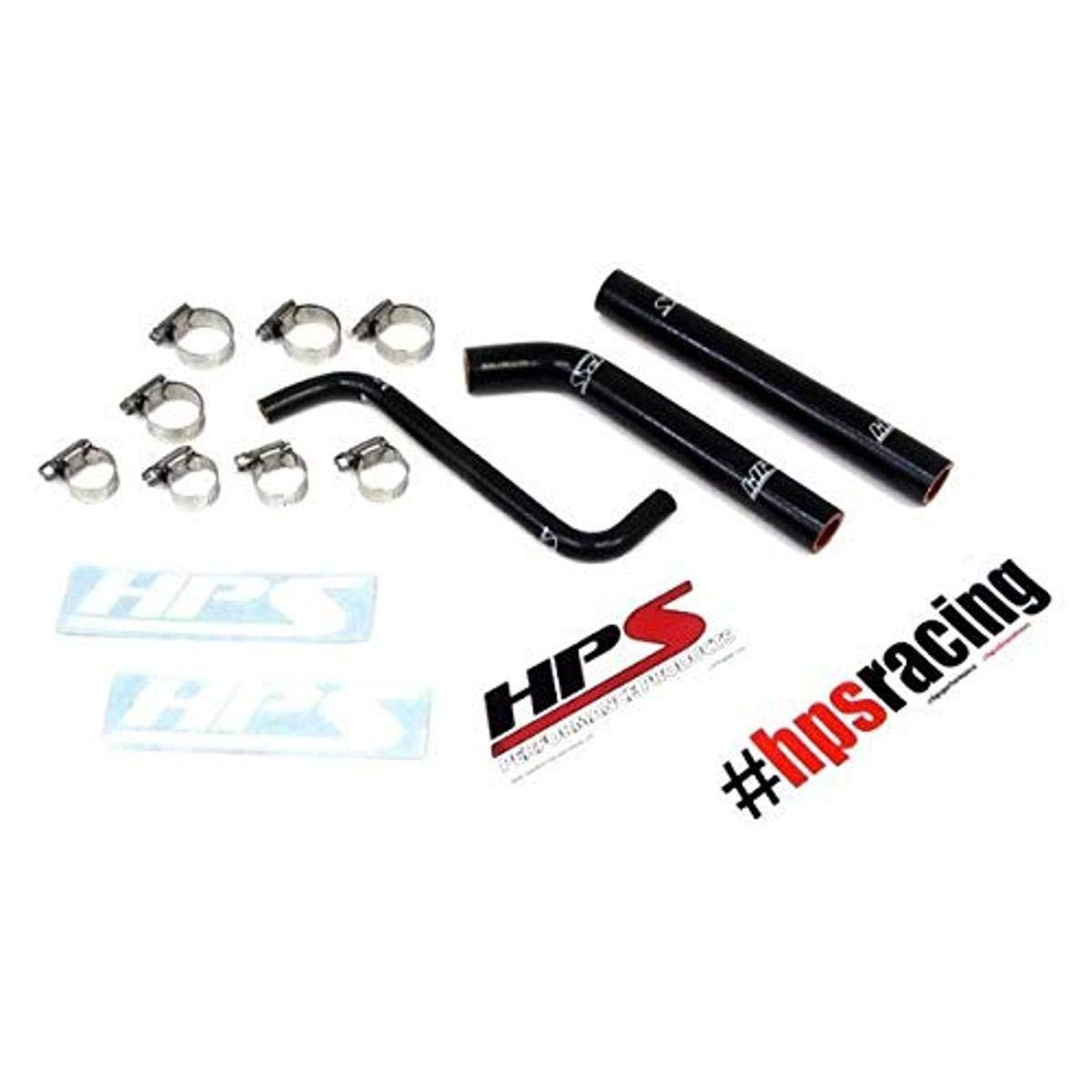 Black HPS 57-1376-BLK Silicone Radiator Coolant Hose Kit
