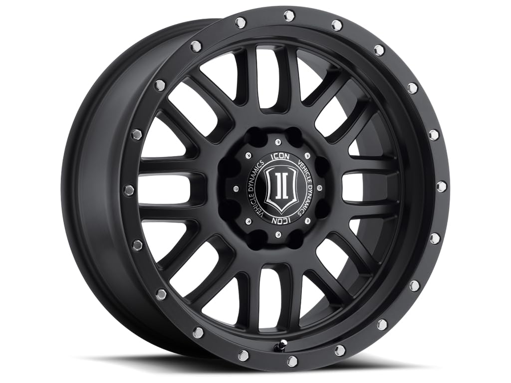 Alpha ICON Alloys, Satin Black, 20 x 9/8 x 170, 0mm Offset, 5" BS, 1220908150SB