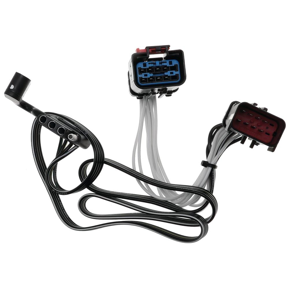 T-One® Tekonsha T-Connector Harness, 4-Way Flat, Compatible with Select Chrysler Aspen, Pacifica : Dodge Dakota, Durango, Ram, Sprinter, Ram Van : Freightliner Sprinter : Jeep Commander, Grand Cherokee, Liberty : Mitsubishi Raider Black