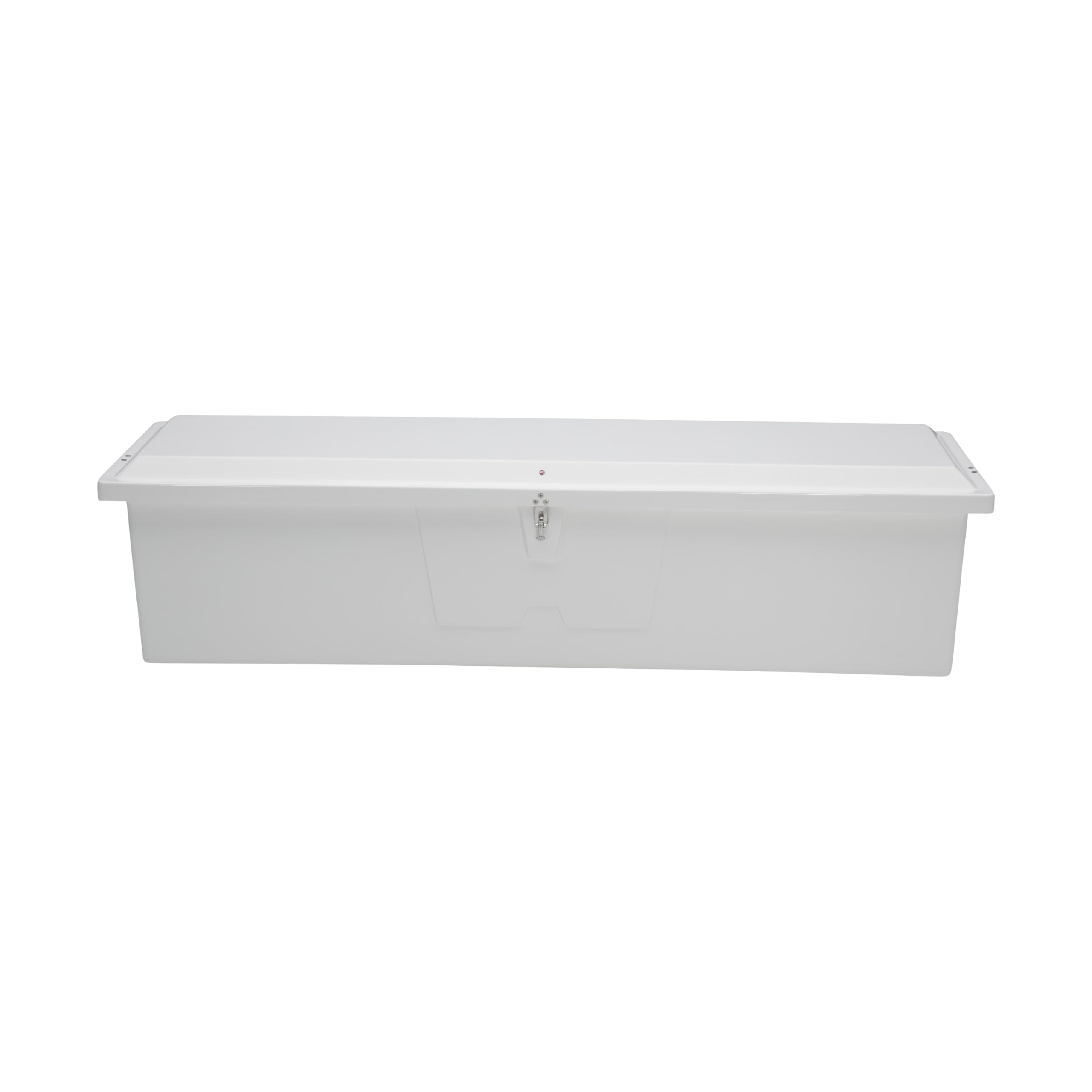 Taylor Made Standard Stow N’ Go Fiberglass Dock Box, Extra Large (24" H X 95" W X 22" D), White, Smooth Interior Finish, Lockable Latch, Stainless-Steel Hardware - 83559