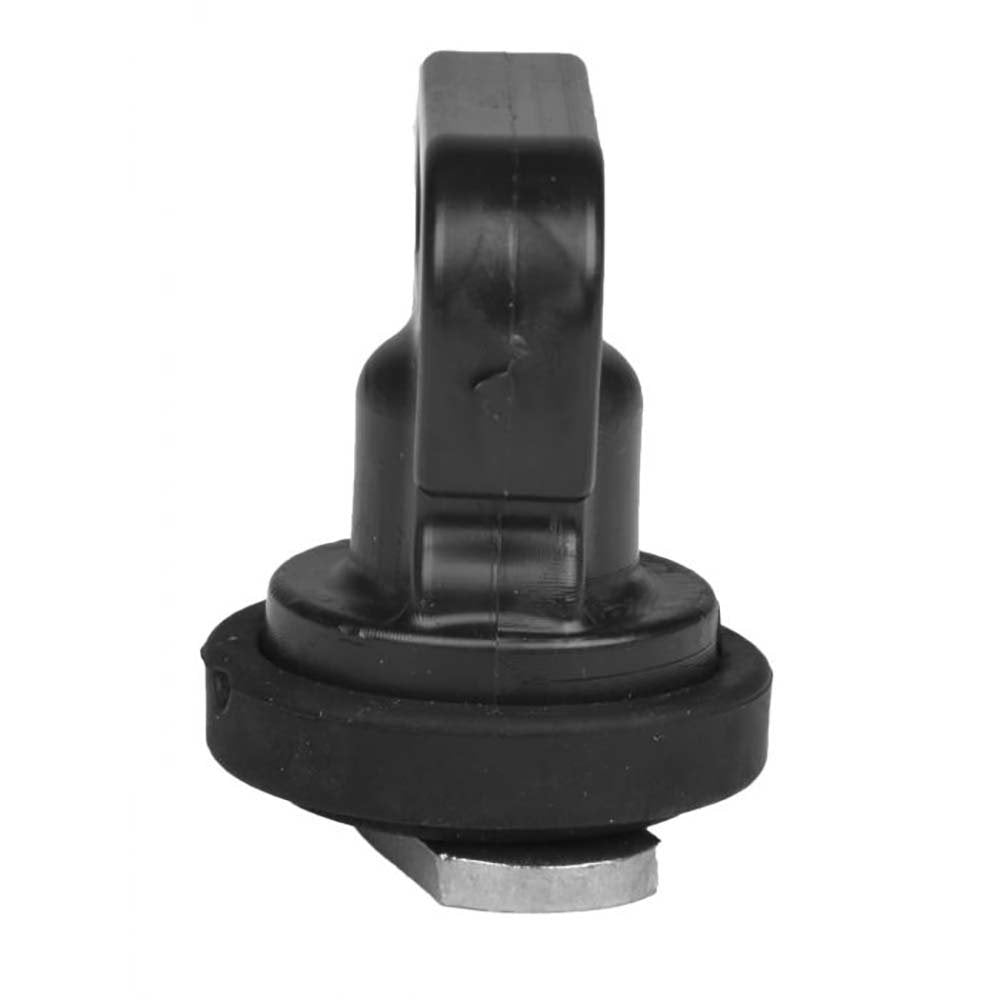 YakAttack Tie Down Kit Vertical, 2 Pack | SUP Leash Plug Adapter Mounts with J-Hooks & Tie Downs | Secure Cooler or Gear with 1–1.5” Straps (Not Included) | Made in USA