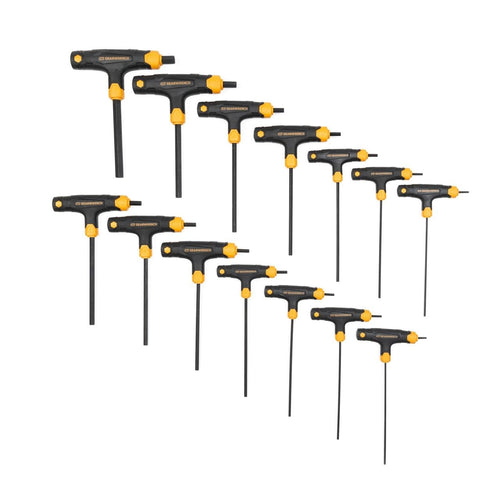 14 Piece GEARWRENCH SAE/Metric T-Handle Hex Key Set - 83514