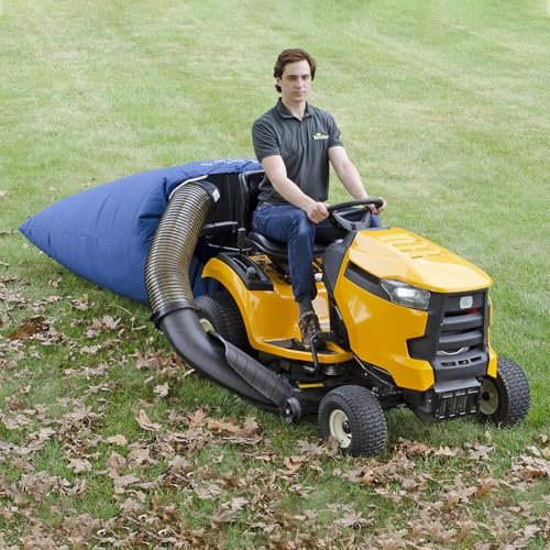 TerraKing Lawn Tractor Original Leaf Bag 54 cu ft Leaf Collection System, Compatible with Most Two-Bag Material Collection System; Blue
