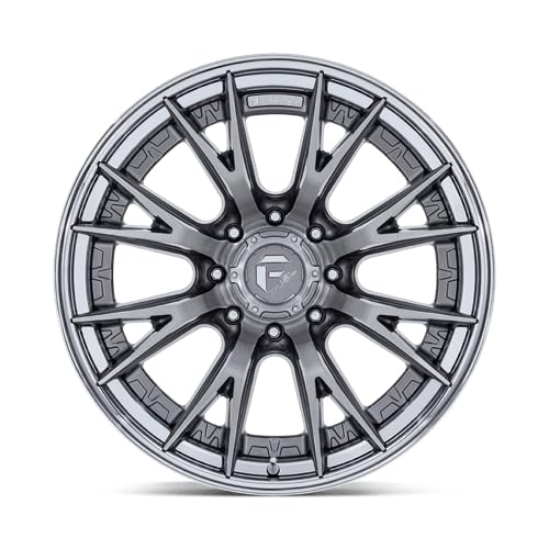 FUEL OFF-ROAD 22X12 FC402 CATALYST 8X6.5 4.77-44mm PLATINUM WITH CHROME LIP - FC402AP22128044N