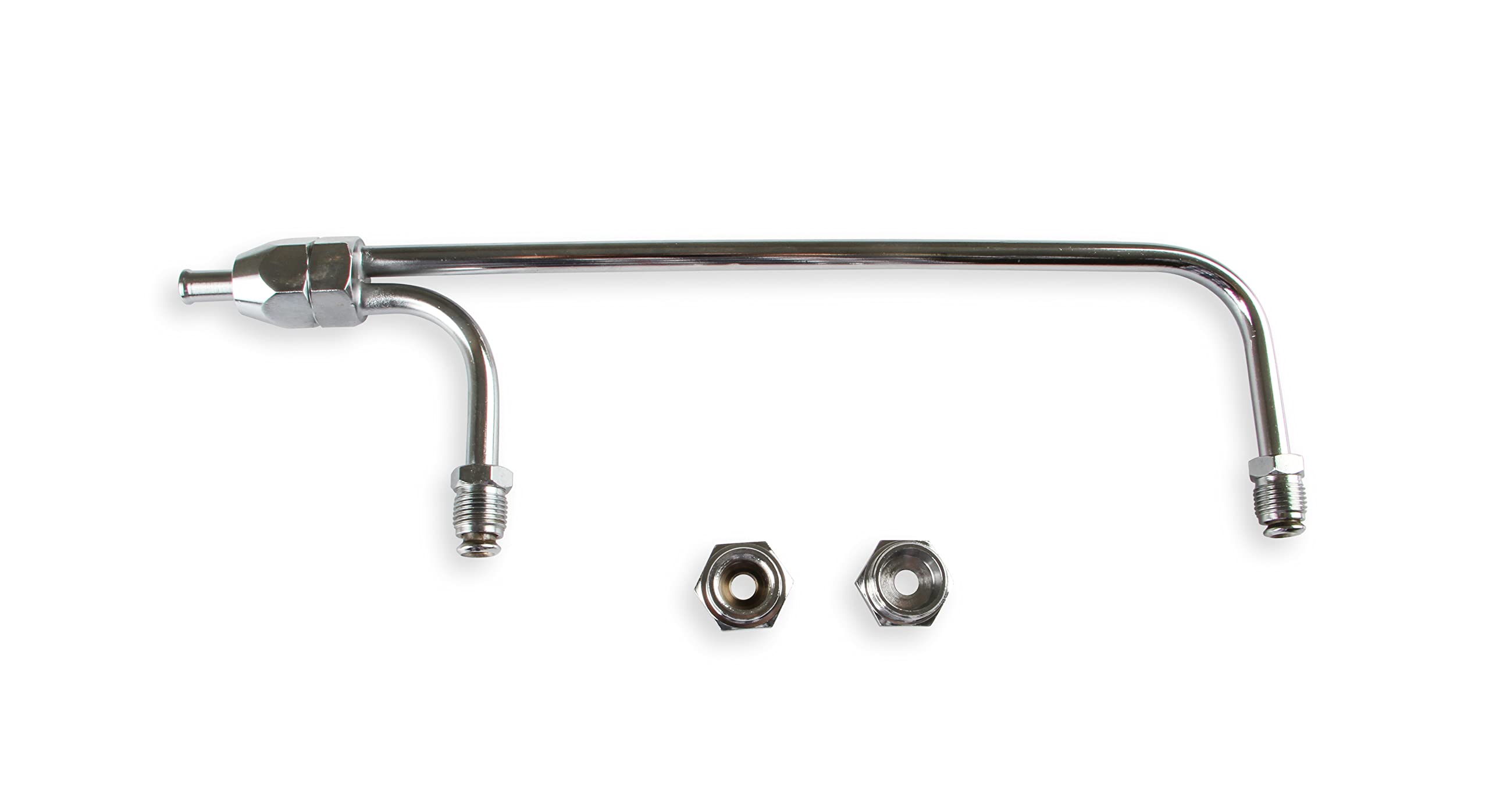 Chrome Gas Line Kit Mr. Gasket for Holley 4-Barrel Carburetor