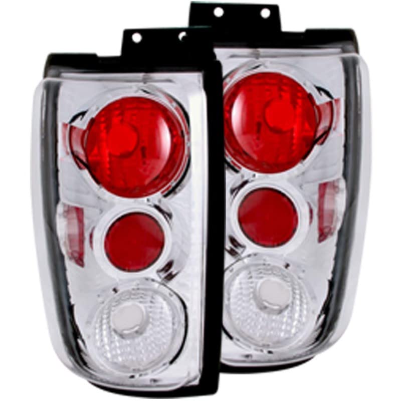 Chrome Euro Tail Light Set-Clear Lens ANZO USA 211055