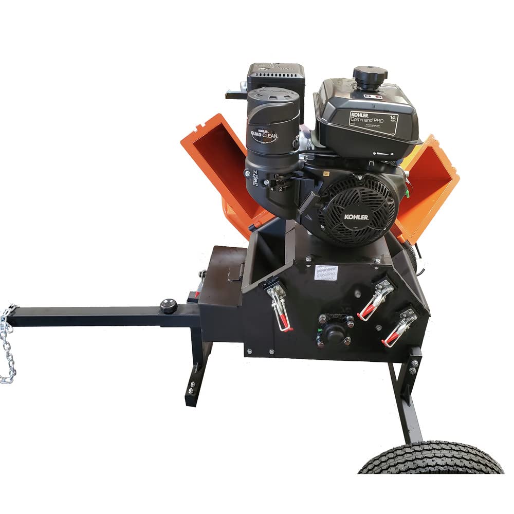 Detail K2 14 HP 6 in. Cyclonic Wood Chipper Shredder with CH440 Command PRO Commercial Gas Engine