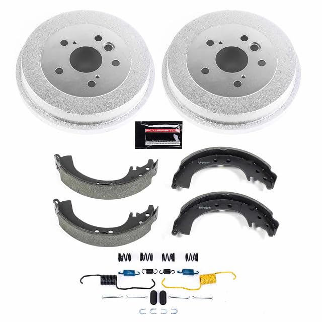 Brake Kit Power Stop For Toyota RAV4 1996-2002 [Model Specific] Autospecialty Rear Replacement Brake Kit-OE Brake Drums & Ceramic Brake Pads KOE15297DK