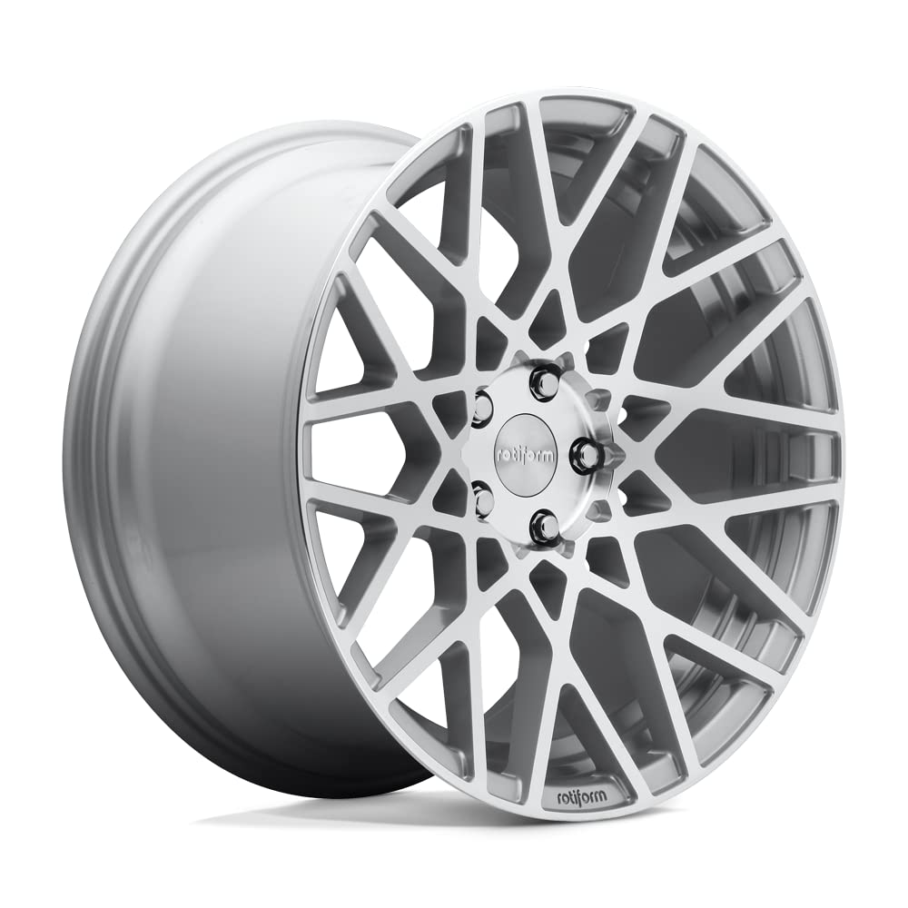 R110 Rotiform 18X8.5 5X112 GL-SLVR-MACH 45MM - R1101885F8+45