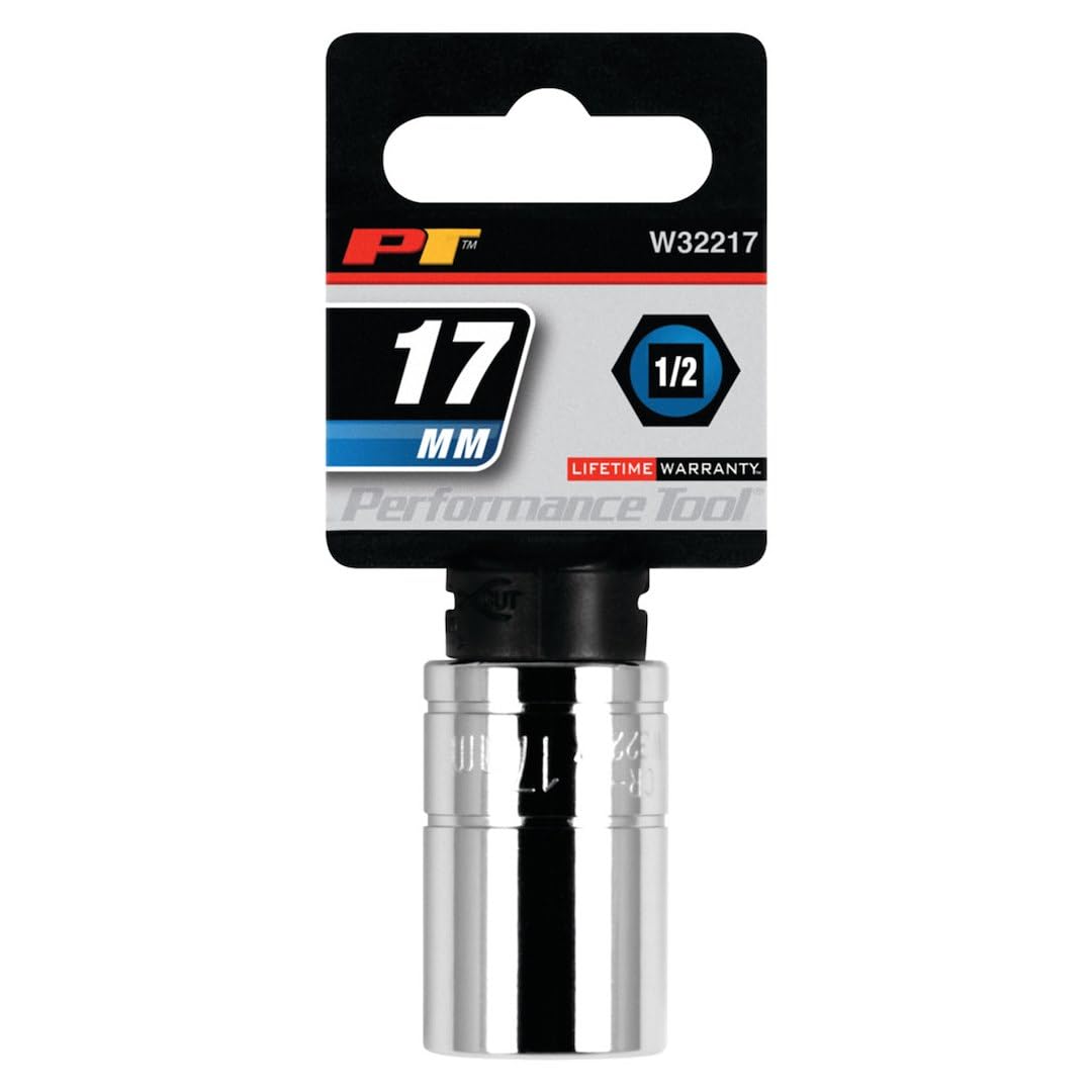 W32217 Performance Tool 1/2 Drive 17mm 6Point Socket, 1 Pack