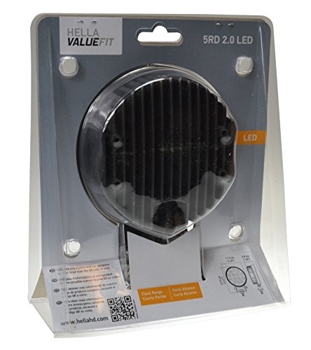 5 Round Hella ValueFit 2.0 LED Close Range Worklight, Black