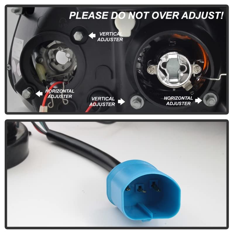 Auto Spyder 5010131 LED Halo Projector Headlights Black/Clear