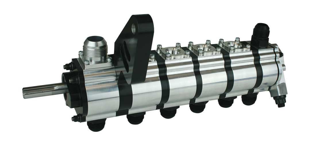 Moroso 22376 Tri Lobe 6 Stage Dry Sump Oil Pump w/Rear Fuel Pump Drive, Passenger's Side Motor Plate Mount