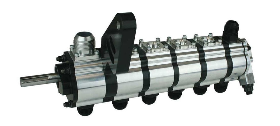 Moroso 22376 Tri Lobe 6 Stage Dry Sump Oil Pump w/Rear Fuel Pump Drive, Passenger's Side Motor Plate Mount