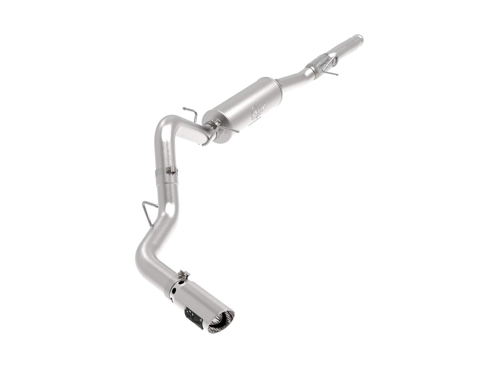 Apollo GT Series aFe Power 49-44116-P 4 IN 409 Stainless Steel Cat-Back Exhaust System w/Polish Tip