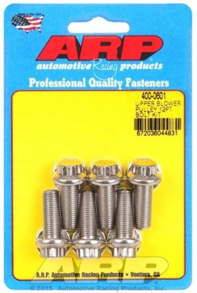 ARP Bolt Kit 400-0601 (Upper blower pulley SS 12pt)