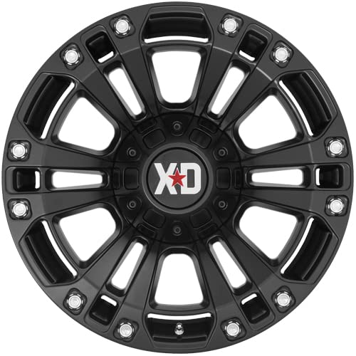 Xd851 Monster XD Wheels Satin Black Wheel with Alloy Steel (20 x 9. inches /5 x 78 mm, 18 mm Offset)