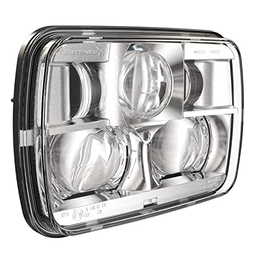 J.W. SPEAKER DOT/ECE 12-24V LED RHT High & Low Beam Headlight with Chrome Inner Bezel