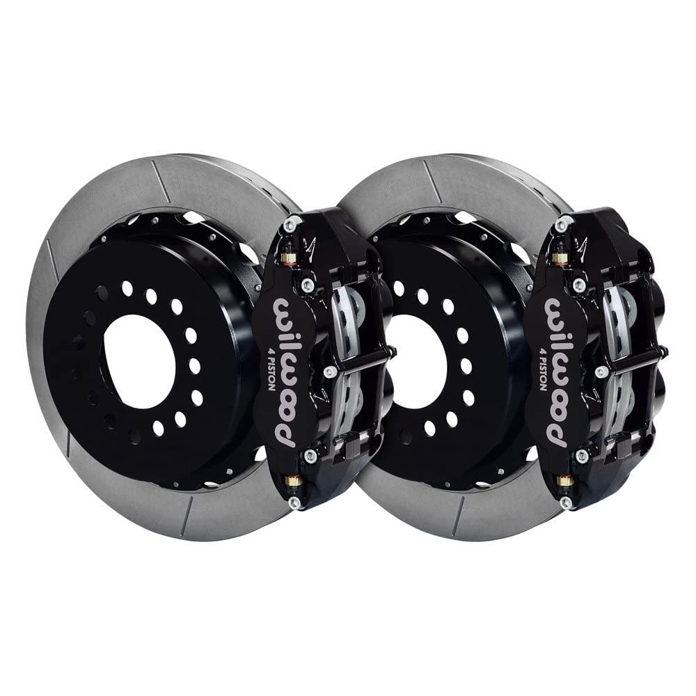 Rear P-Brk Kit, FNSL4R, 12.88", Drilled, Red