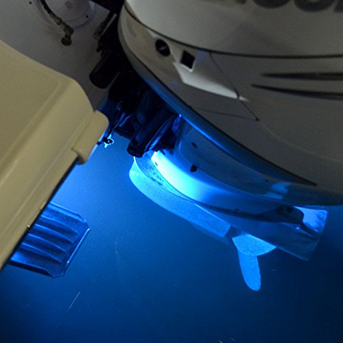 SeaBlaze Mini Lumitec Underwater LED Boat Lights - 700 Lumens, Marine Grade, Fishing, Dinghy, Skiff - Sold as a Pair - Made in the USA, Blue