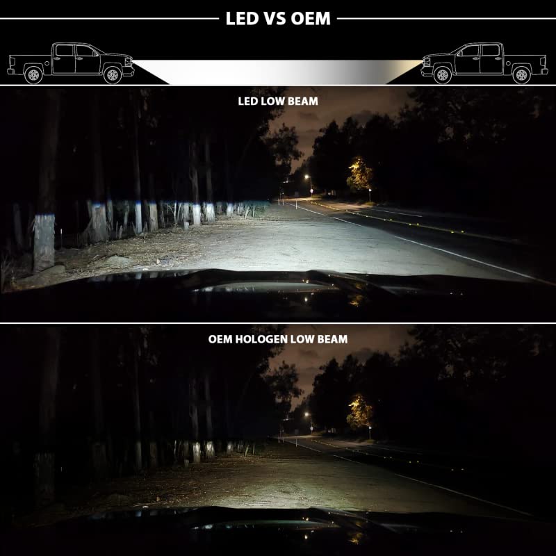 LED HEADLIGHT ANZO PLANK STYLE BLACK CLEAR W/SEQUENTIAL AMBER 111478