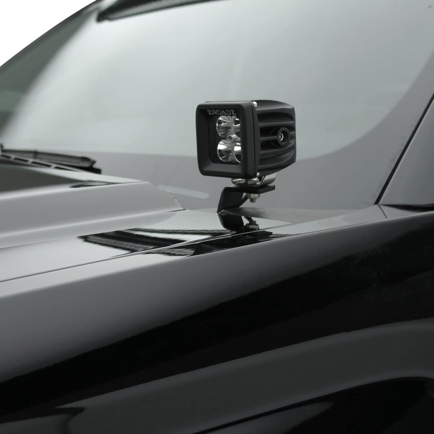 ZROADZ Black A-Pillar 2-LED Pod Light KIT Z364521-KIT2 compatible with 2009-2016 DODGE RAM 1500