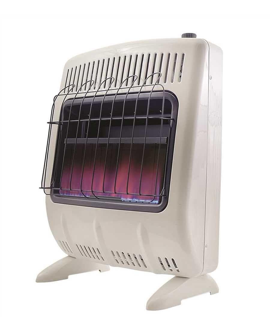 Vent Free Heatstar 20000 Btu Blue Flame Natural Gas Heater With Thermostat And Blower