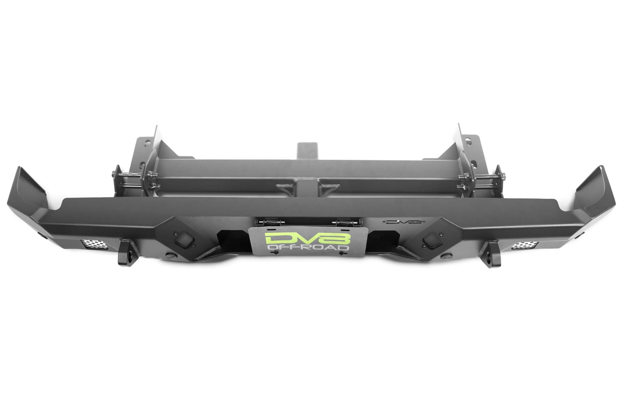 MTO Series Rear Bumper DV8 Offroad for the 2020-2025 Jeep Gladiator JT | Bumper Extends Only 2.5” From Rear of the Truck (Not Including D-Ring Mounts) | (MTO Series Accessory Hitch)