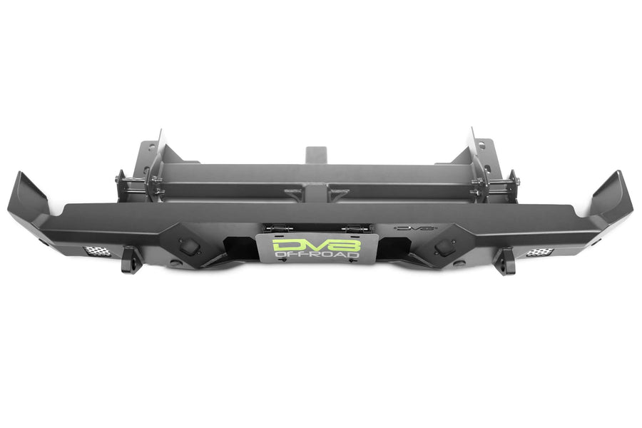 MTO Series Rear Bumper DV8 Offroad for the 2020-2025 Jeep Gladiator JT | Bumper Extends Only 2.5” From Rear of the Truck (Not Including D-Ring Mounts) | (MTO Series Accessory Hitch)
