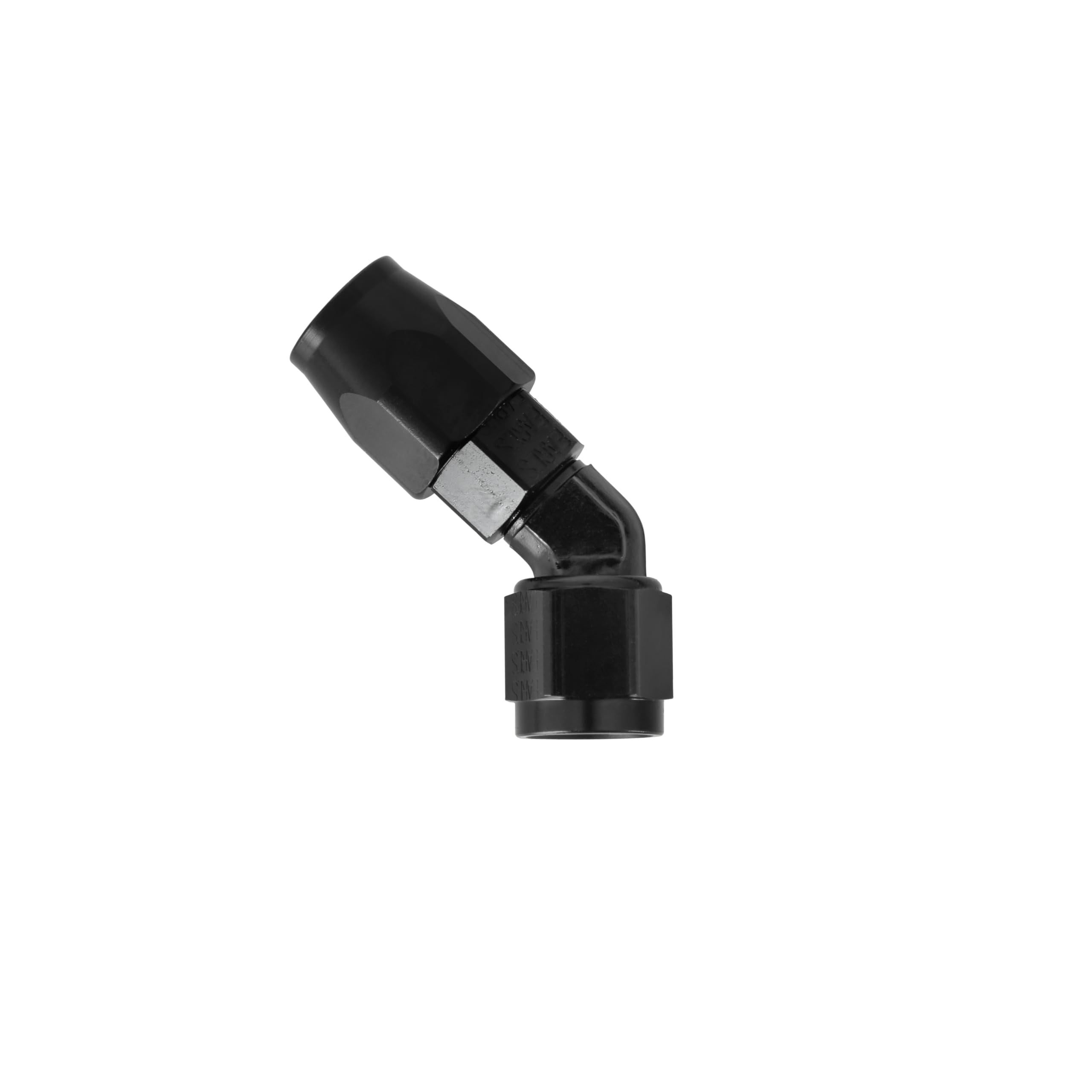 Earl's 45 Degree Swivel-Seal® Hose End -6 AN - Black - Clamshell Package AT804506ERLP