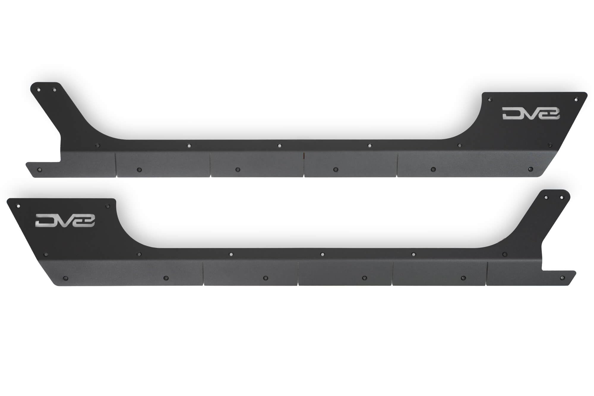 Rock Skins DV8 Offroad for The 2018-2025 Jeep Wrangler JL 2-Door | Protects Lower Body Panels from Rocks & Debris | Works with Aftermarket & Factory Fenders | Compatible with Most Sliders & Steps