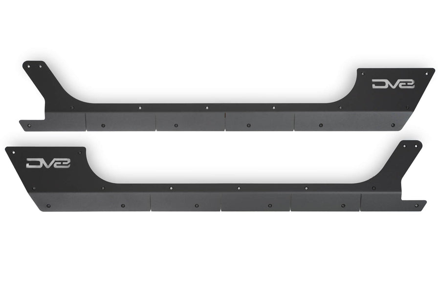 Rock Skins DV8 Offroad for The 2018-2025 Jeep Wrangler JL 2-Door | Protects Lower Body Panels from Rocks & Debris | Works with Aftermarket & Factory Fenders | Compatible with Most Sliders & Steps