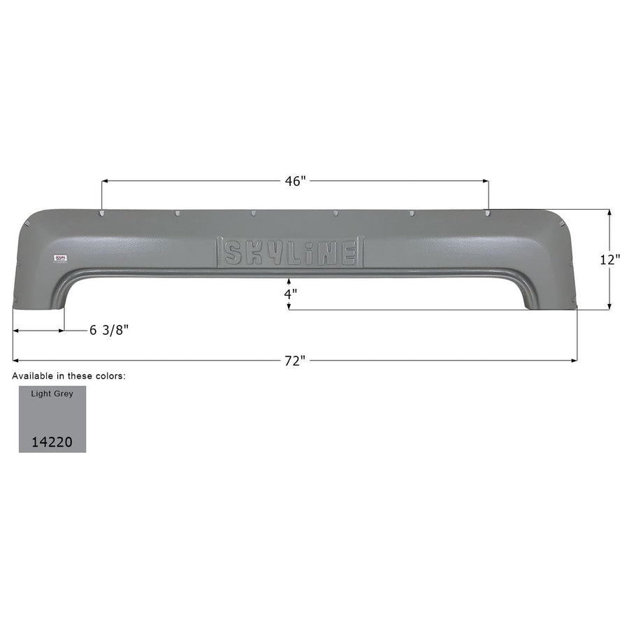 Fender Skirt ICON 14220, Tandem, Skyline, FS4220, Light Grey