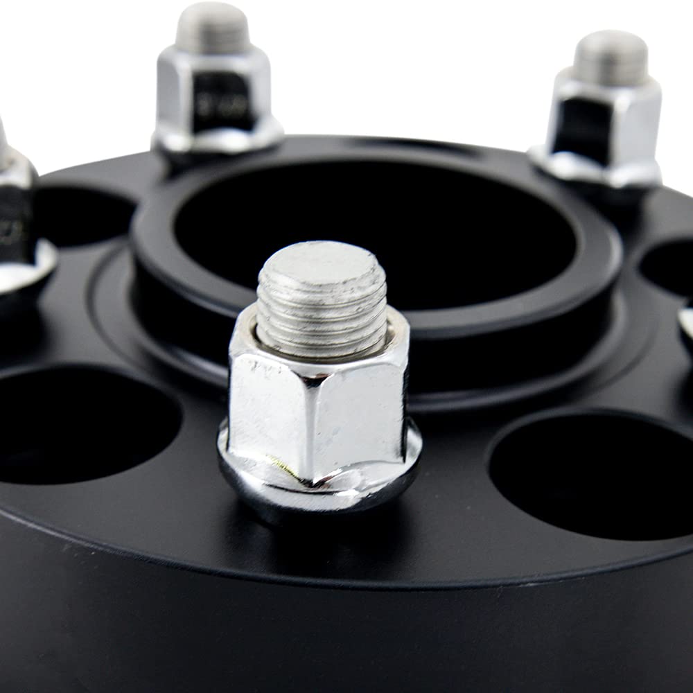 Mishimoto 5x114.3 Wheel Spacers, 67.1 Center Bore, M12x1.5, 50mm Thick, Black