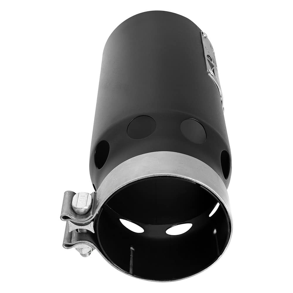 aFe Power 49T40501-B122 4S SATURN Stainless Steel Clamp-on Exhaust Tip Black Right Side Exit
