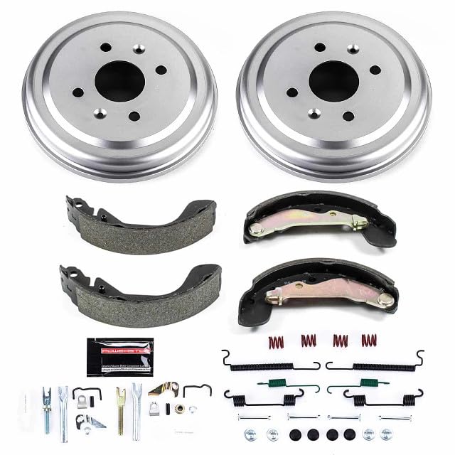 Power Stop KOE15392DK Rear Replacement Brake Kit-OE Brake Drums & Ceramic Brake Pads For Chevrolet Spark 2013-2021 [Model Specific]