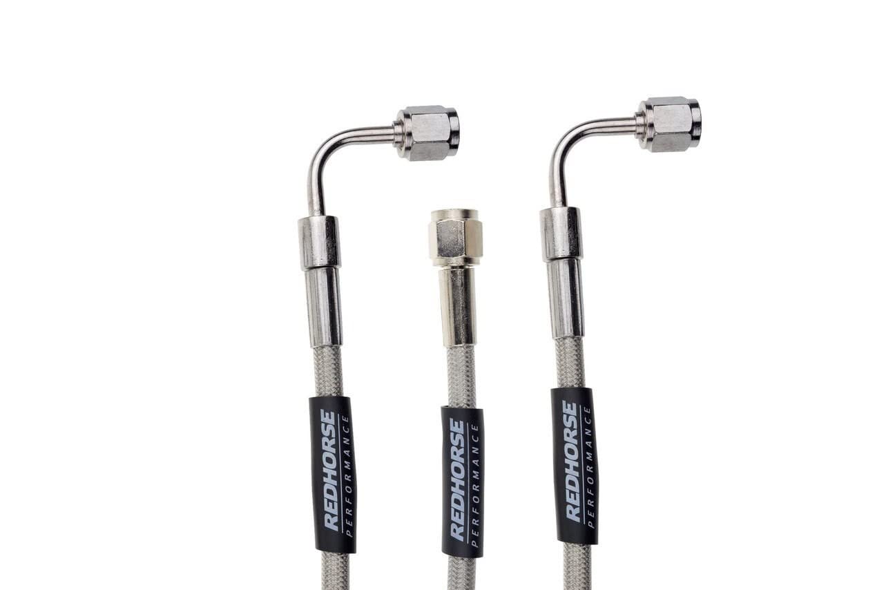 3390-04-48 Red Horse Performance Straight -04 An Female To 90 Degree -04 An Female 48" Pre-Assembled Brake Line