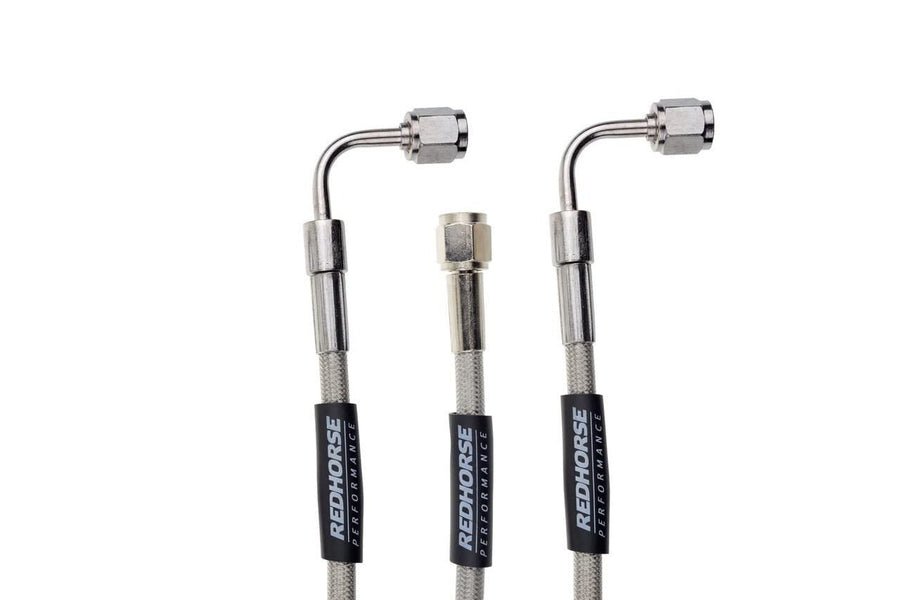 3390-04-48 Red Horse Performance Straight -04 An Female To 90 Degree -04 An Female 48" Pre-Assembled Brake Line