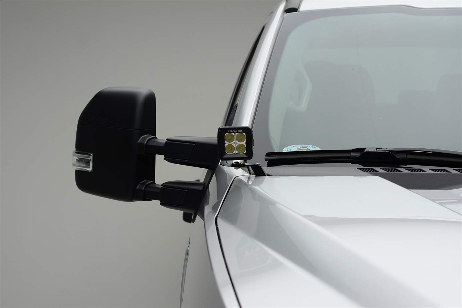 ZROADZ Hood Hinge LED Kit Z365471-KIT2, 2x 3 Inch LED Pod Lights, Black