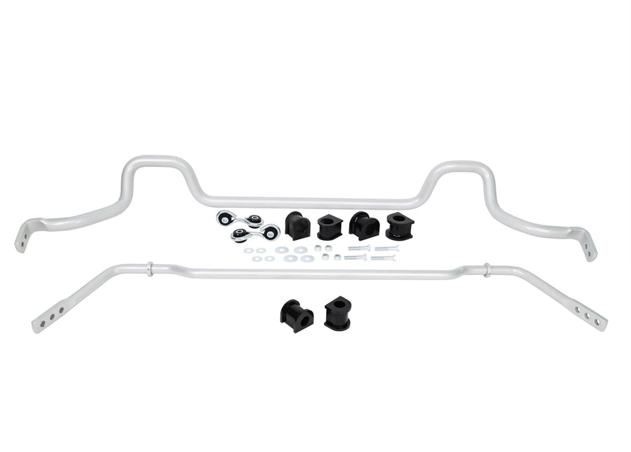 Whiteline Front (30mm) and Rear (20mm) Swaybar Kit; fits Kia Stinger 18-19 BKK001