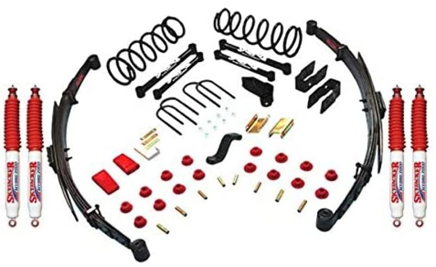 Skyjacker Suspension Lift Kit D4513KS-H w/Shock 5 in. Lift Incl. Coil Springs Rear Leaf Springs