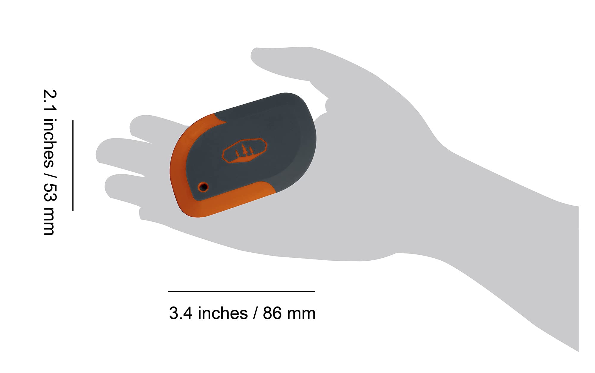 Compact GSI Outdoors 74125 Scraper, Grey, 3.4 inch