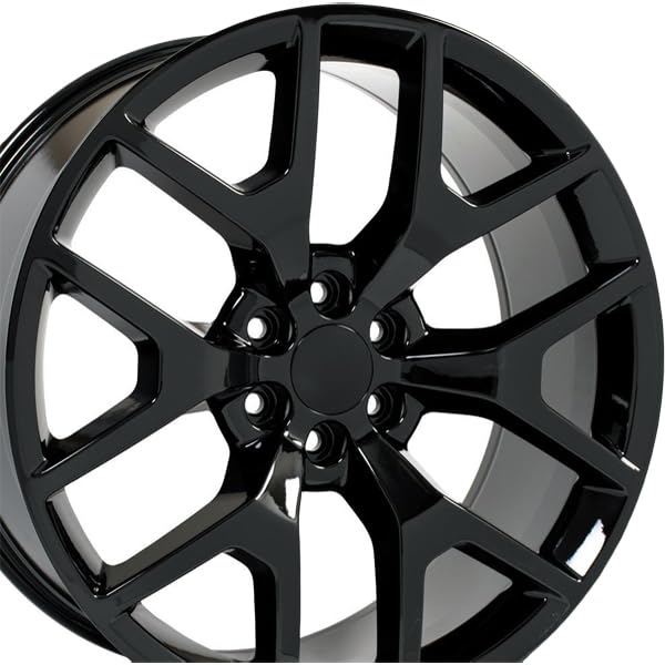 Black Wheel OE Wheels LLC CV92-24100-6550-31B Painted (24 x 10. inches /6 x 139 mm, 31 mm Offset)