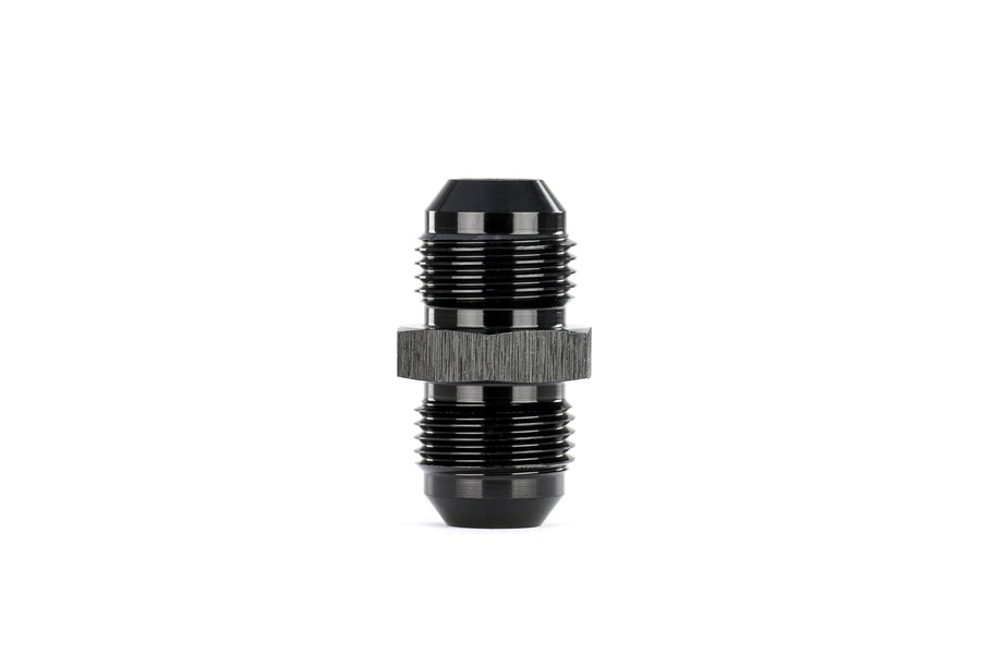 AN815-6 HPS Male to Male Union Adapter Fitting, Aluminum, Size: AN-6, Angle: Straight, Black