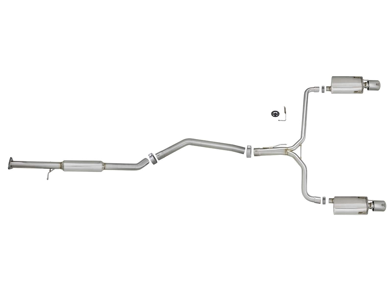 Dual Cat-Back Exhaust System aFe for Honda Accord 2.4L Engine