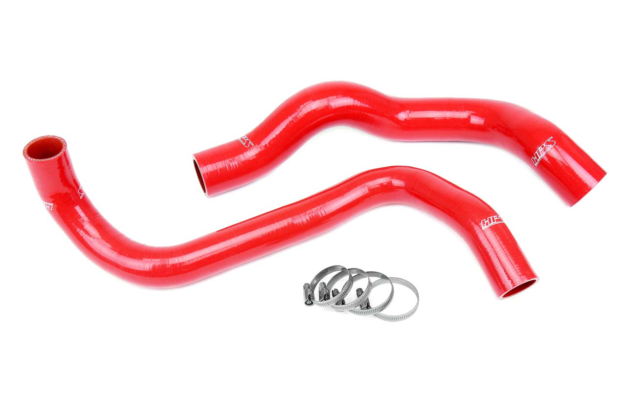 3-ply HPS Red Reinforced Silicone Radiator Coolant Hose Kit 57-1902-RED